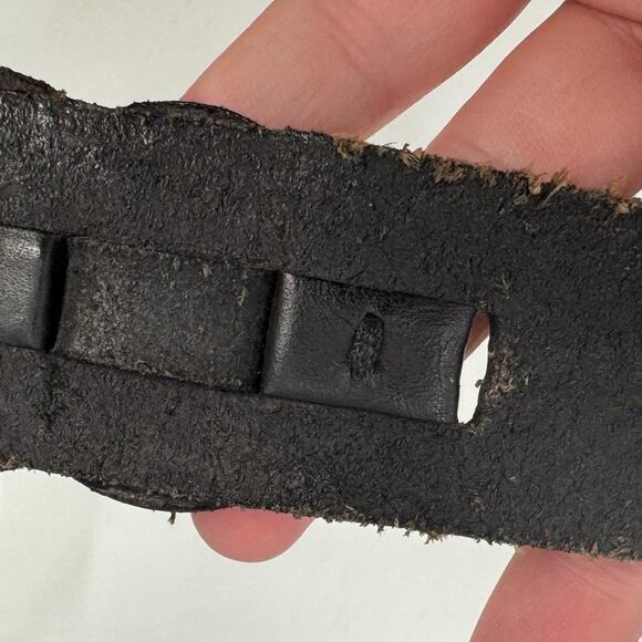 Fossil dark brown leather belt - Picture 2 of 8